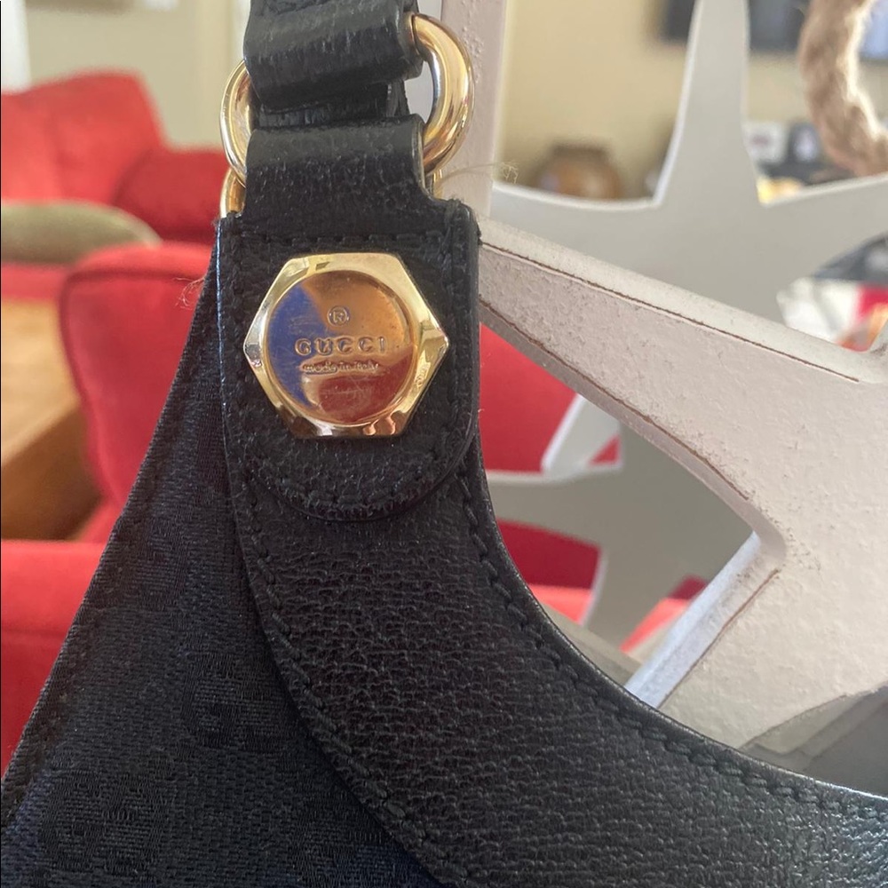 Gucci black monogram hobo - Picture 2 of 3